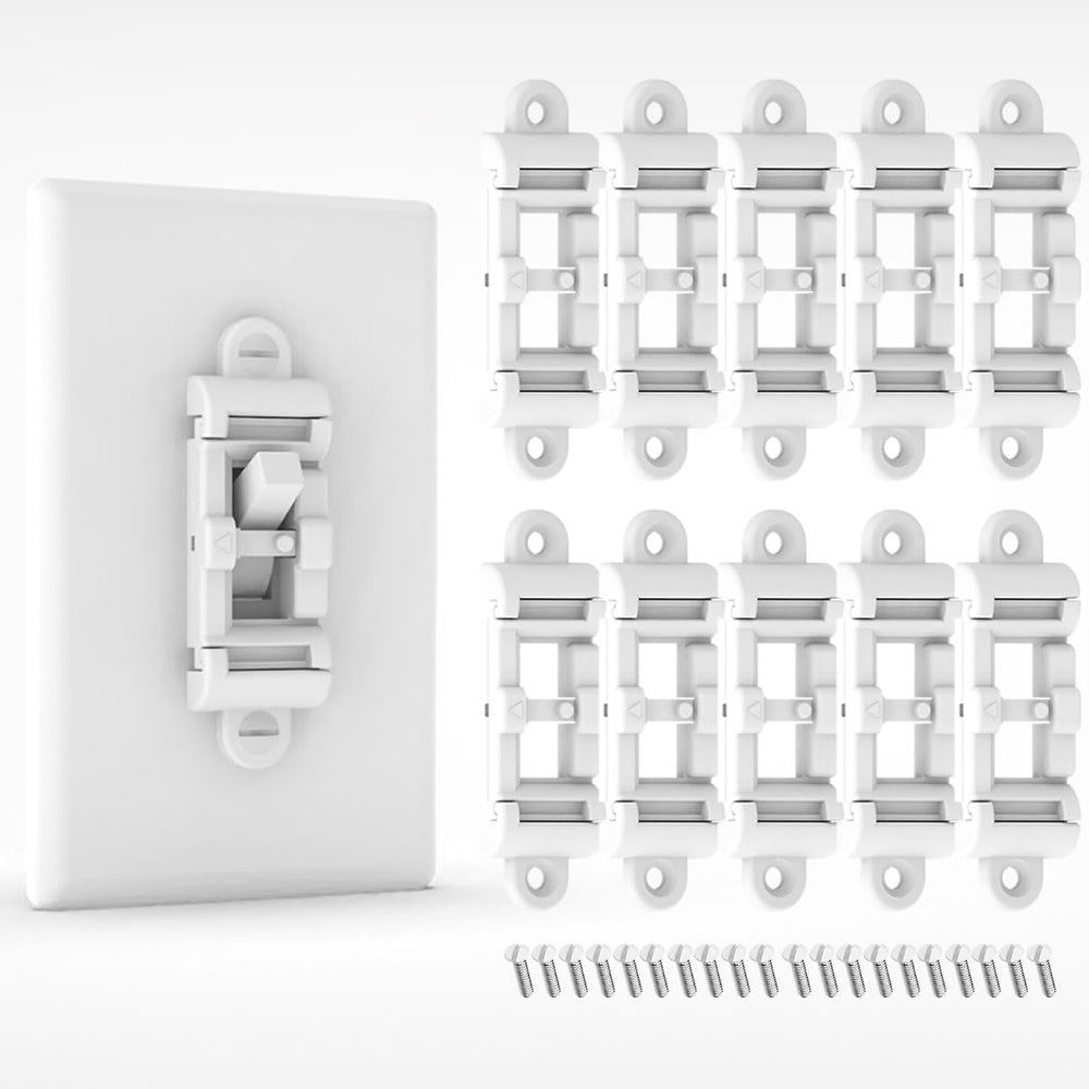 SOZULAMP child-proof switch cover guard on-wall prevents accidental power changes.