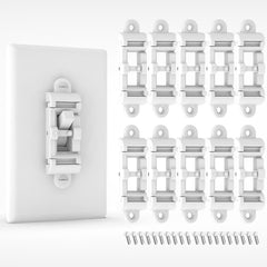 SOZULAMP child-proof switch cover guard on-wall prevents accidental power changes.