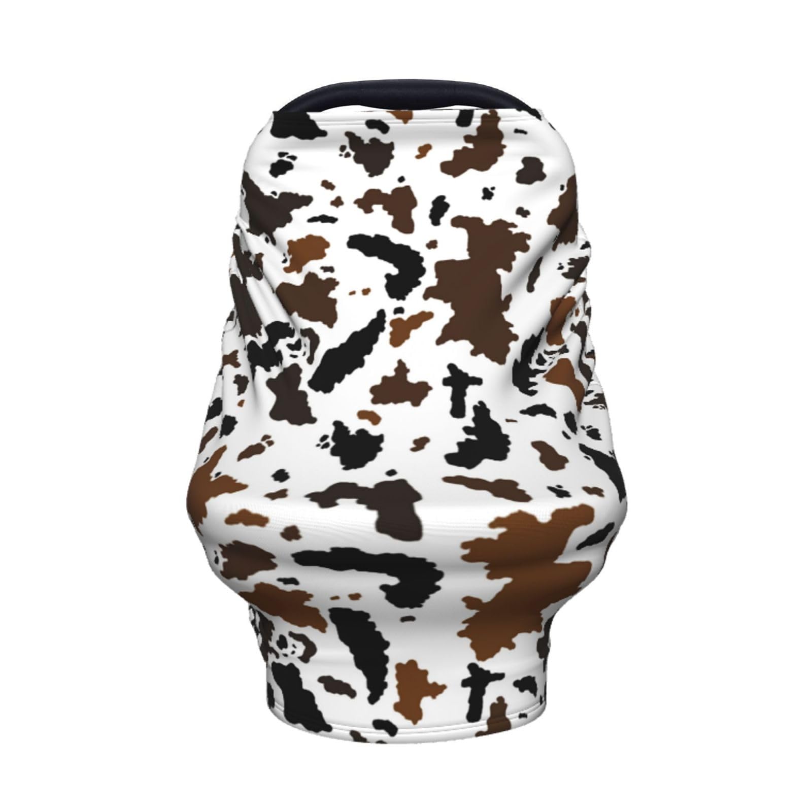 Sozzjile brown cow print breathable fabric stays soft on skin.