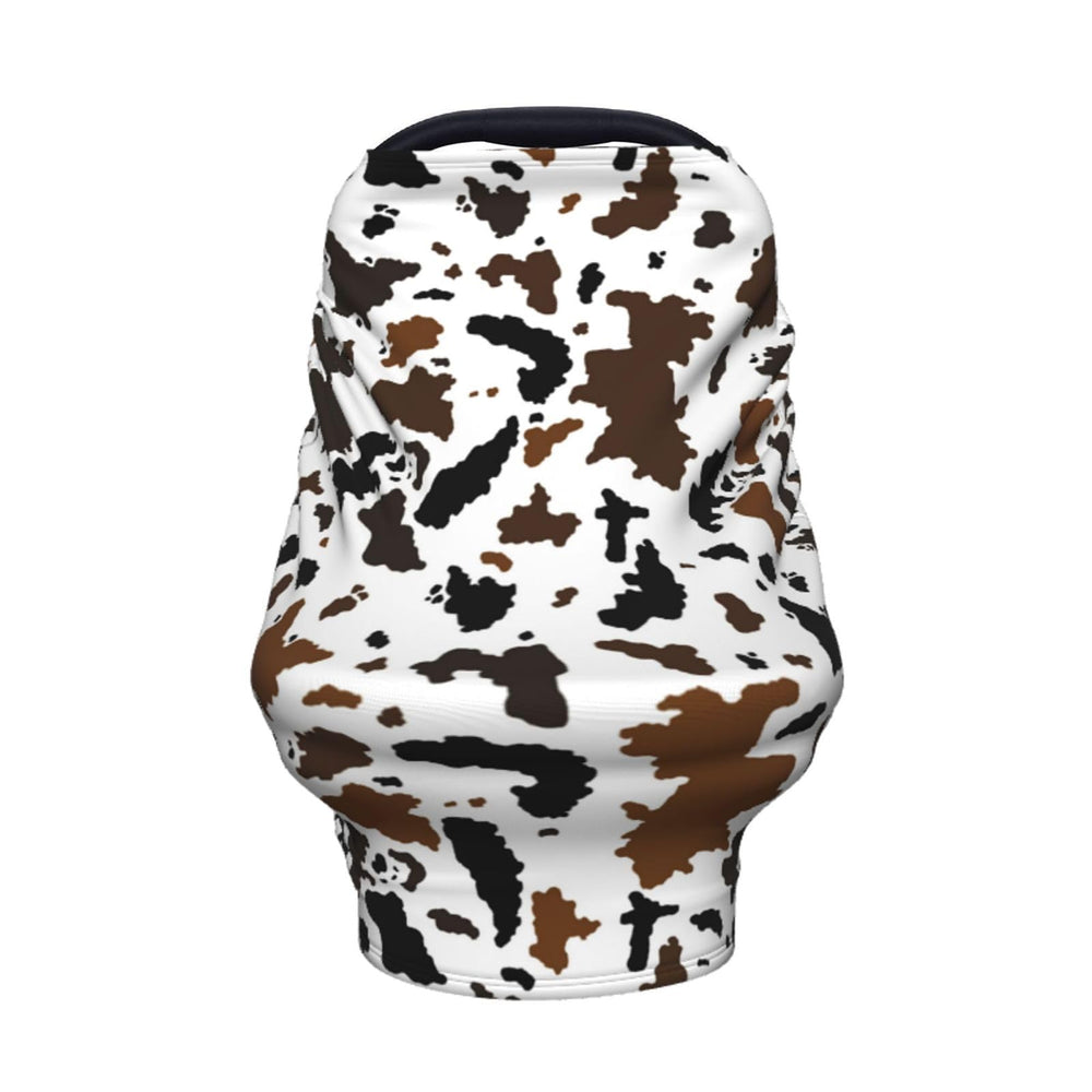 Sozzjile brown cow print breathable fabric stays soft on skin.