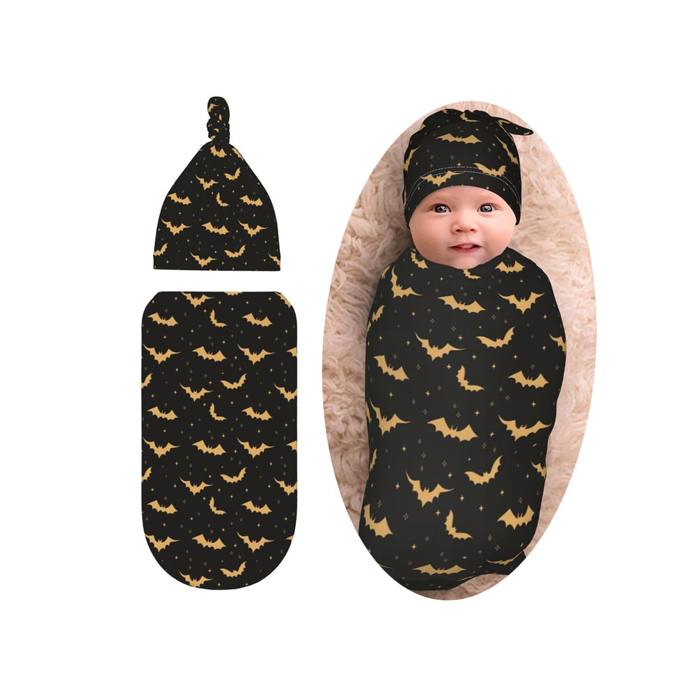 Sozzjile Halloween Bat Swaddle Blanket in soft fabric for newborn comfort.