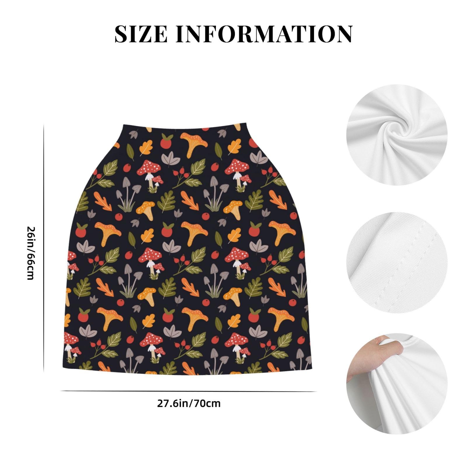 Sozzjile mushroom print provides unisex, gift-ready appeal.