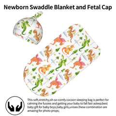Sozzjile swaddle-hat-adjustable-knot: adjustable knot hat ensures a snug fit for early months.