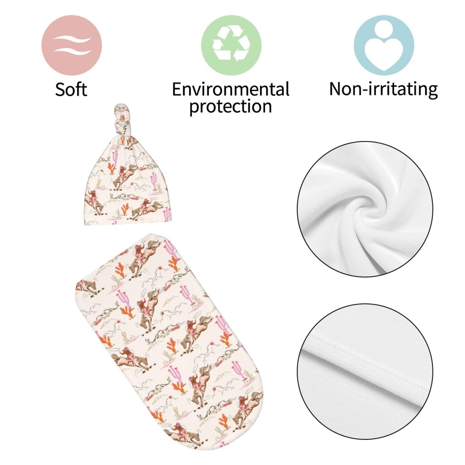 Sozzjile western swaddle set ready for newborn photography sessions