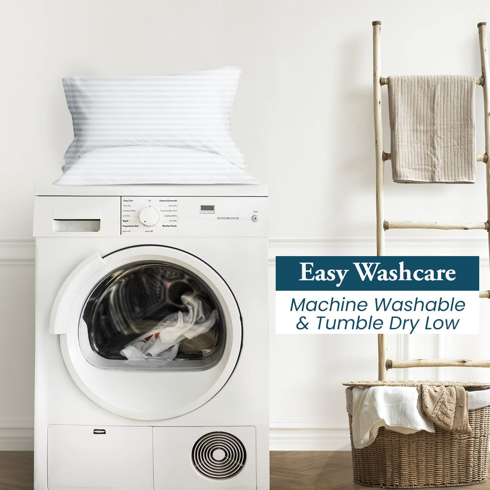 SP Cotton care-friendly burgundy pillowcase; easy wash and low heat dry.