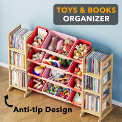 SpaceAid small bins store tiny pieces like figurines and blocks without clutter.