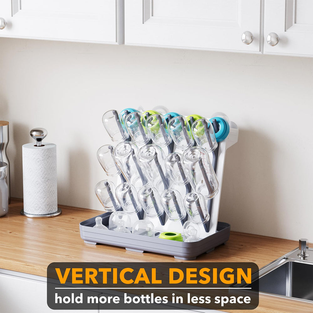 SpaceAid white-gray drying rack shown during easy assembly setup