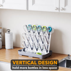 SpaceAid white-gray drying rack shown during easy assembly setup