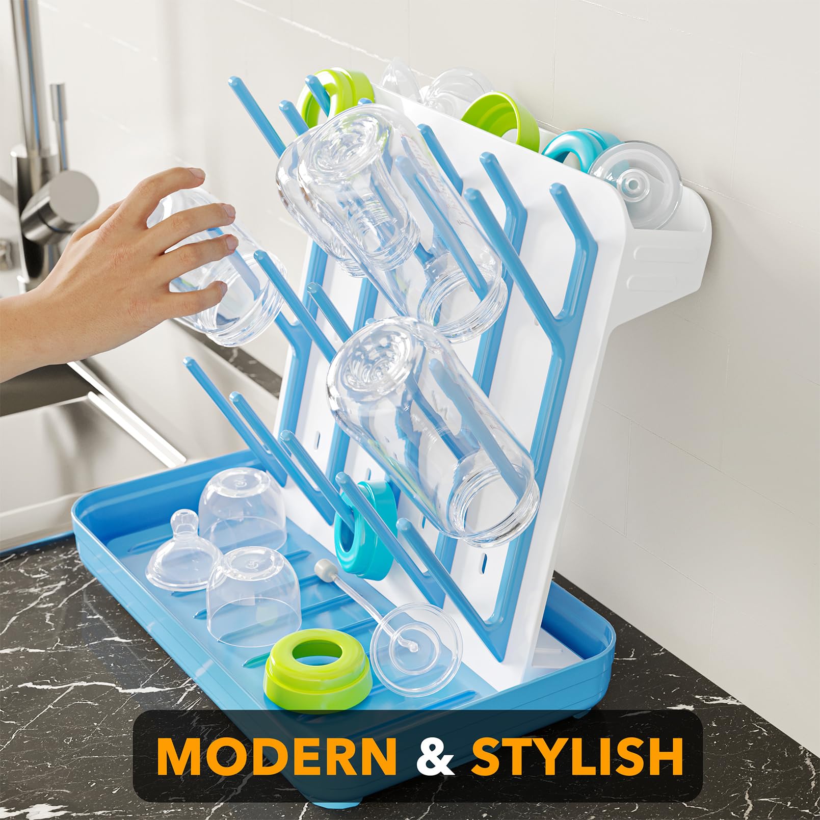 SpaceAid easy-assembly drying rack ships with clear instructions for quick setup.