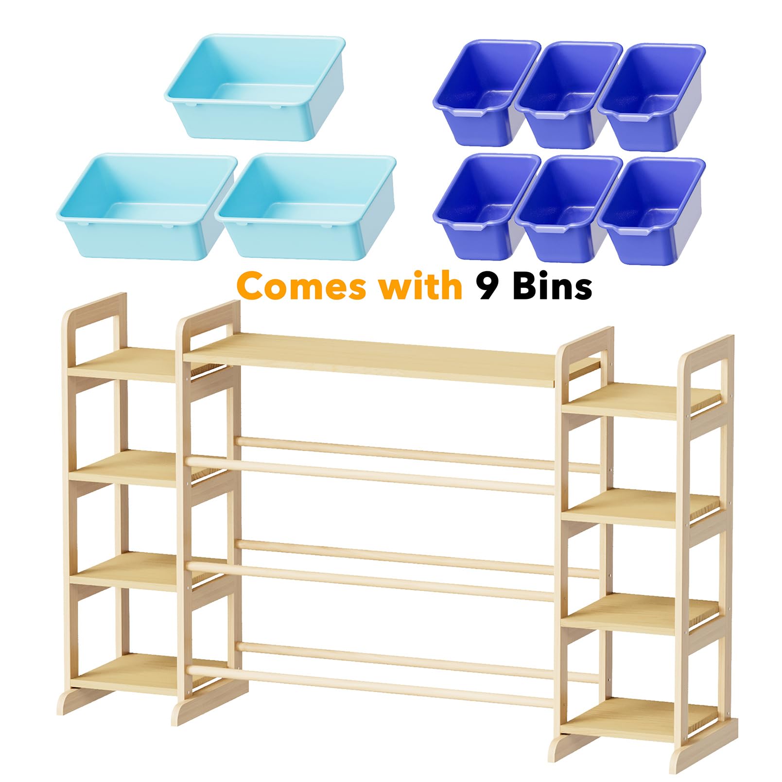 SpaceAid easy-assembly system with included instructions saves setup time.