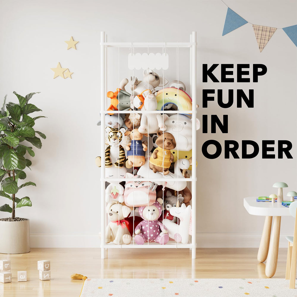 SpaceAid playroom setup featuring vertical storage blending with decor