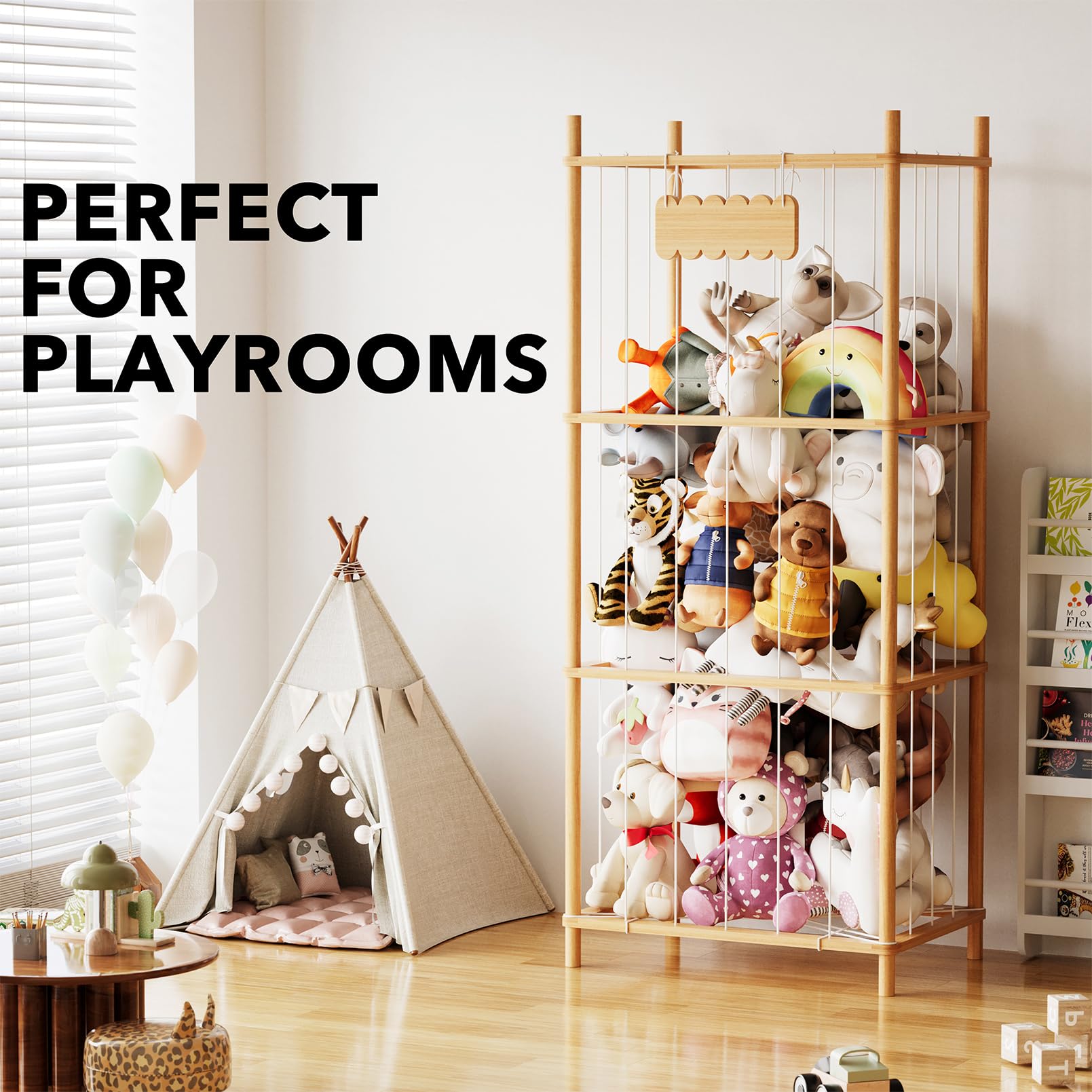 SpaceAid safety-rounded-corners-bars emphasizes child-friendly, secure storage for nurseries