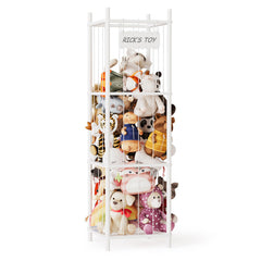 SpaceAid stuffed animal storage organizer front view highlights its large capacity for toy organization.