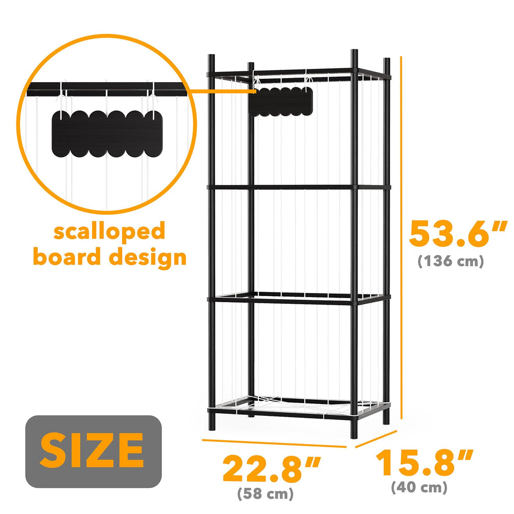 SpaceAid stuffed animal storage organizer open cage design invites easy tidying.
