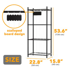 SpaceAid stuffed animal storage organizer open cage design invites easy tidying.