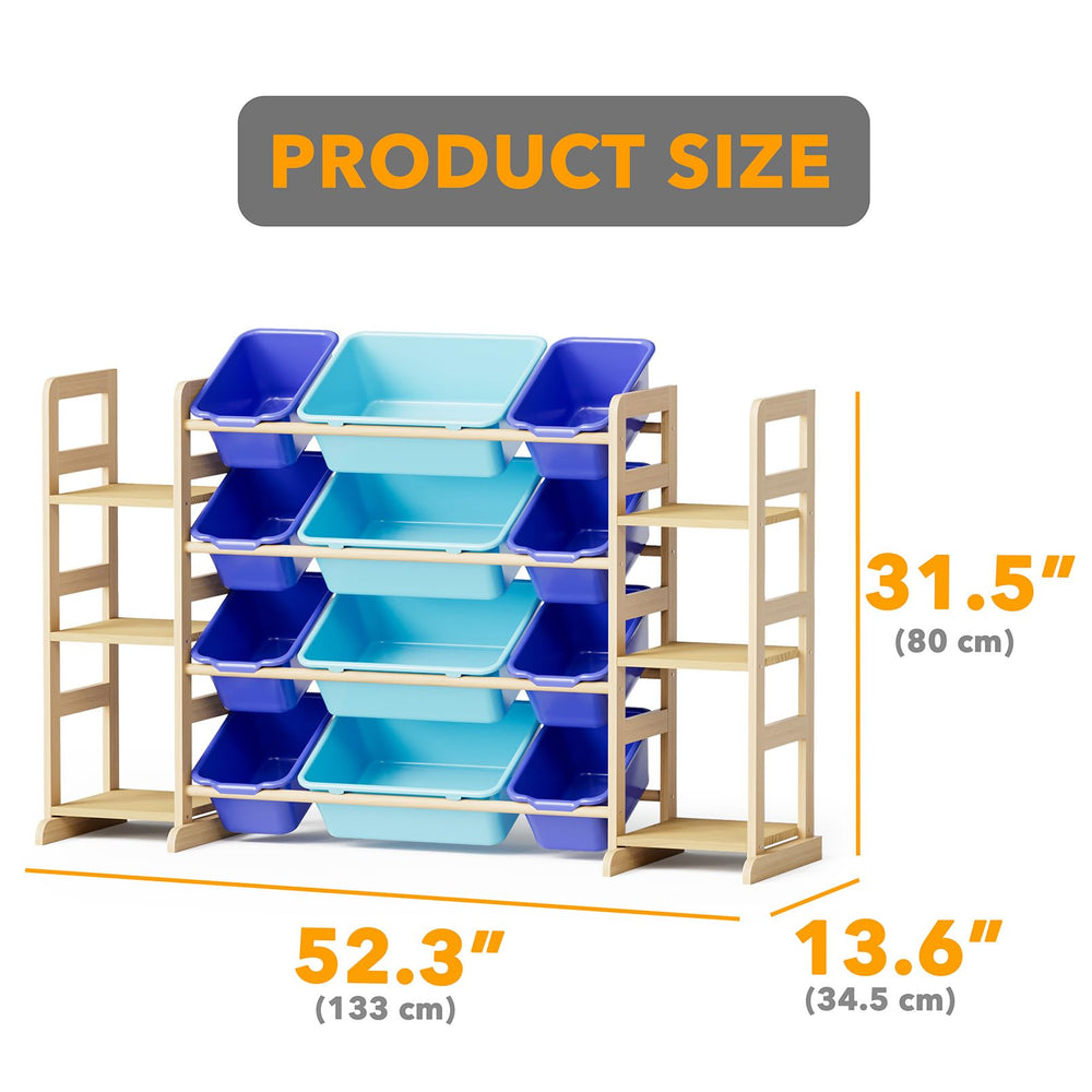 SpaceAid toy storage large bins — versatile capacity for big plush and books.