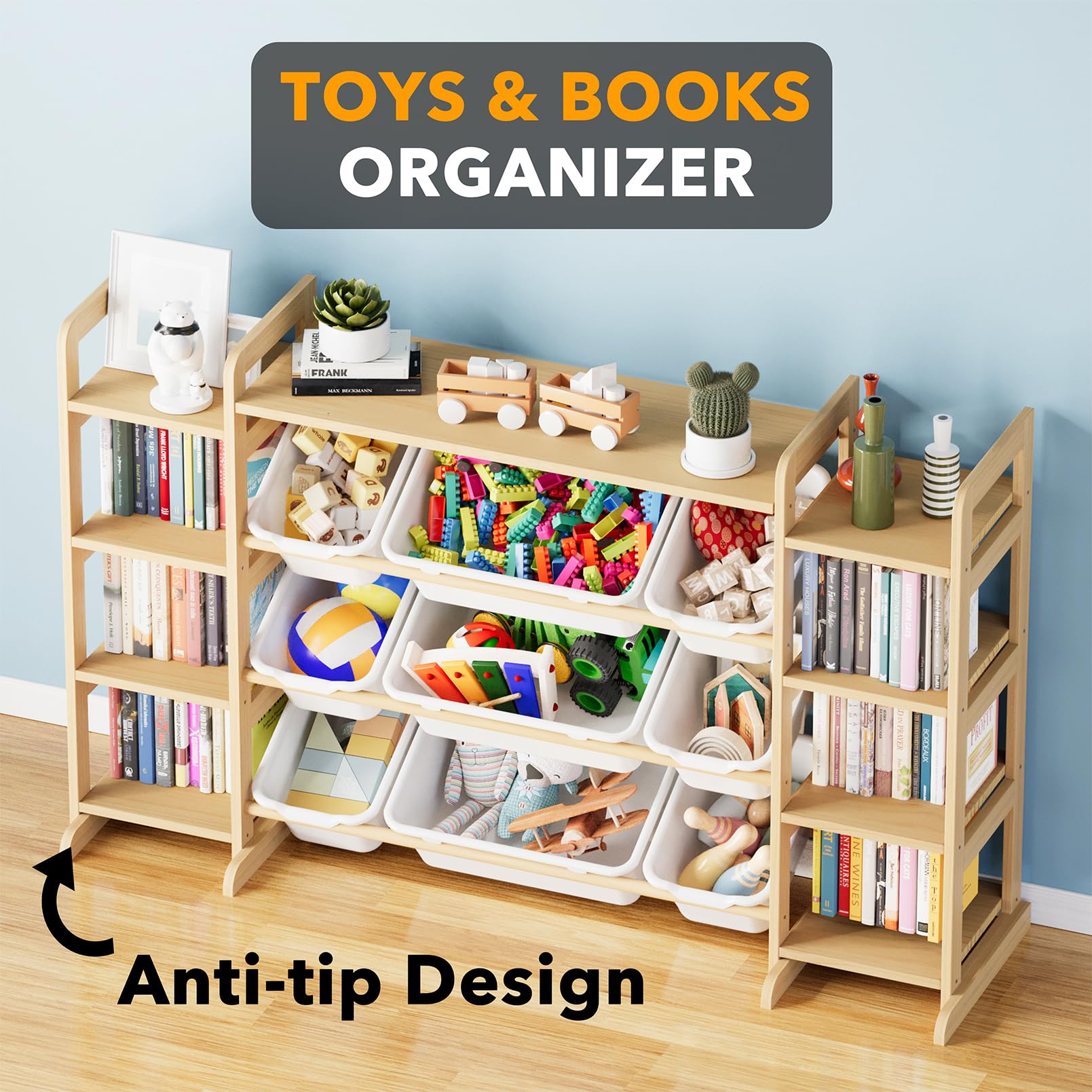 SpaceAid small-bin section provides quick access to small figures and art supplies