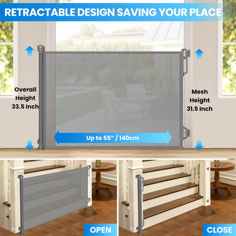 SPACEANY gate with baseboard fit demonstrates wall-friendly installation for uneven walls.