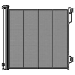 Spaceany reinforced retractable gate full view demonstrates versatile safety for doorways and stairs.