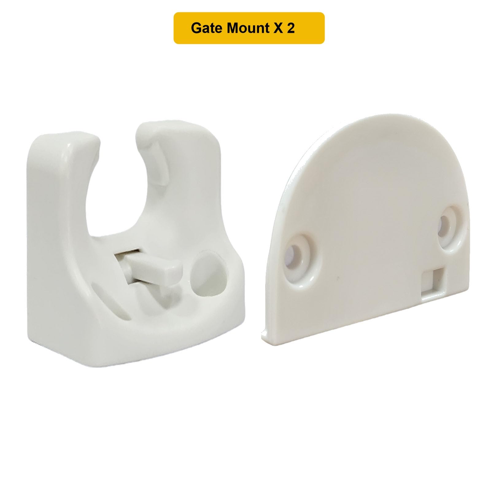 SPACEANY catch mount replacement in white enables reliable latch function for safety gates.