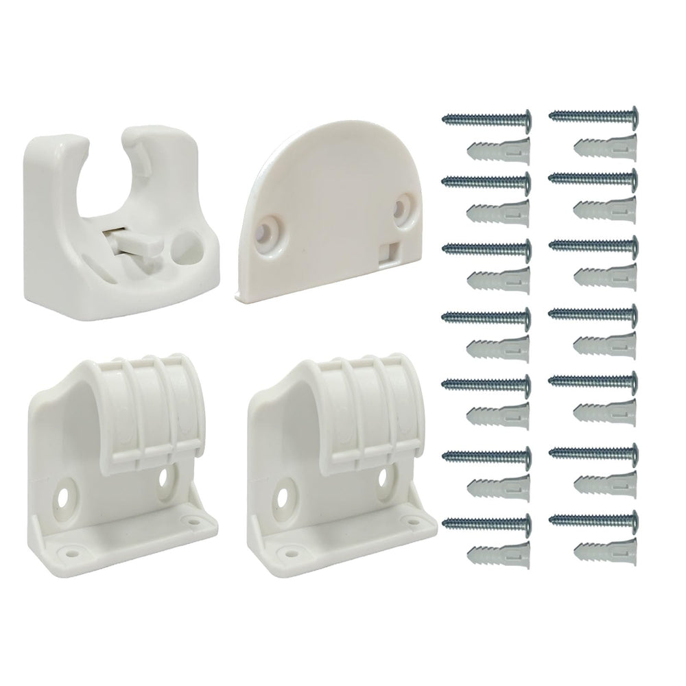 SPACEANY replacement gate mount in white for secure, quick gate repairs.