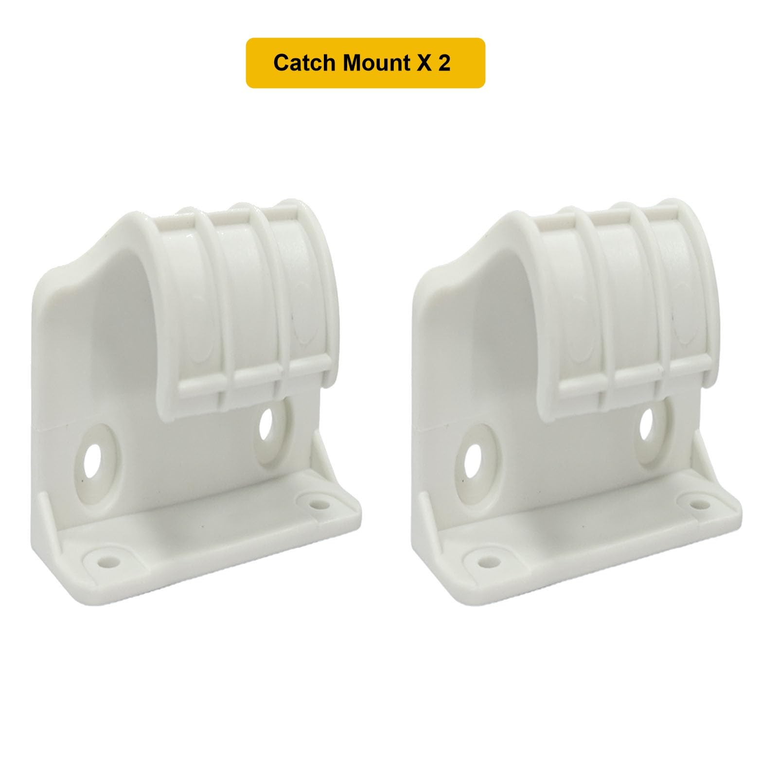 SPACEANY screws replacement in white ensure sturdy, permanent mounting for gates.