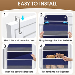 SpaceHacks 2-pack hanging storage pockets demonstrate clutter-free pantry and nursery organization.
