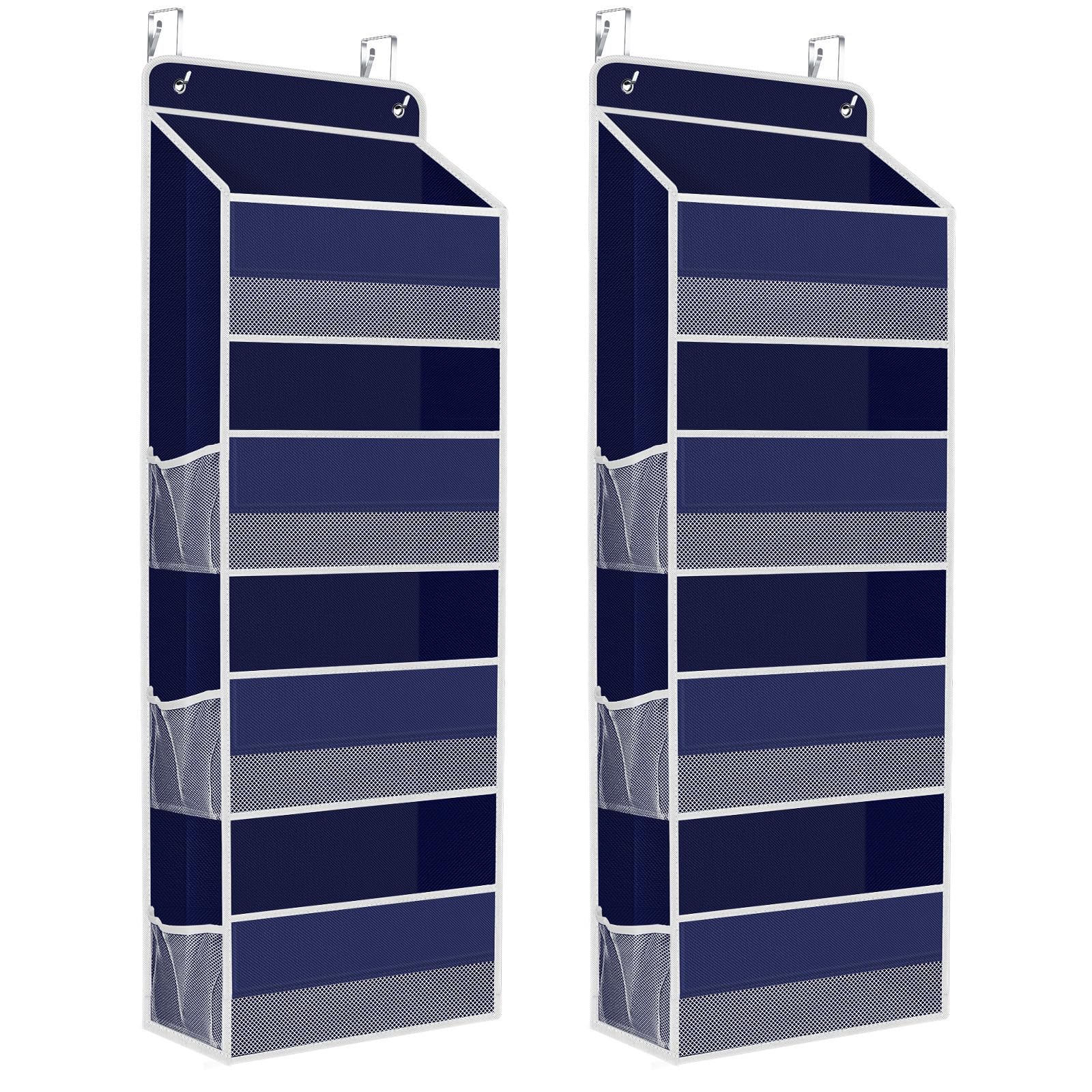SpaceHacks 2-pack over-the-door organizer in blue for convenient pantry storage
