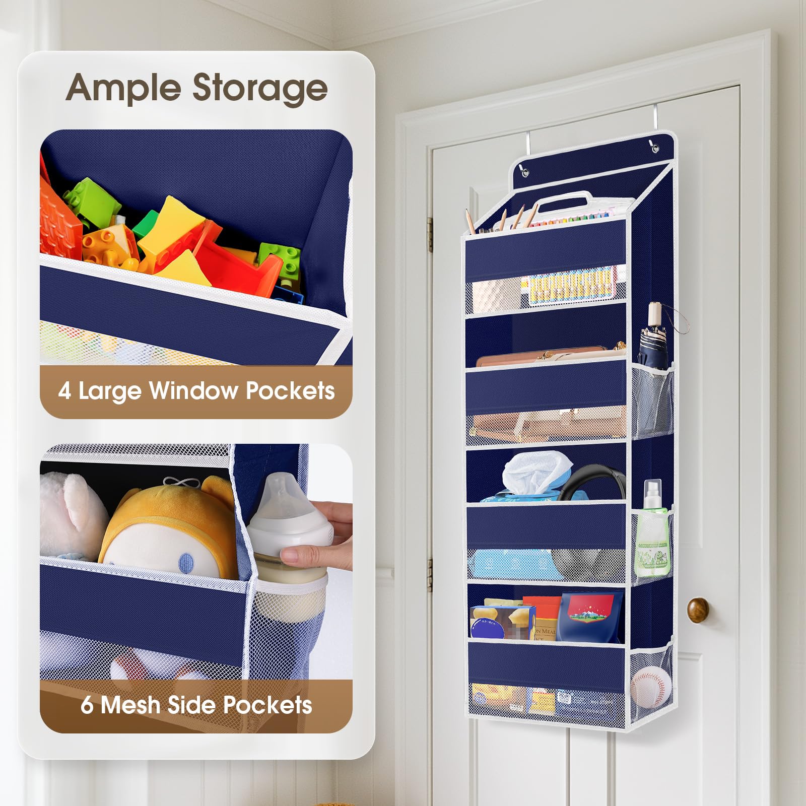 SpaceHacks clear window pocket view highlights organization with see-through pockets