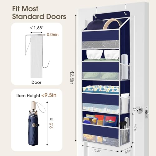 SpaceHacks door organizer 40lb capacity side view illustrating sturdy construction