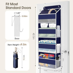 SpaceHacks door organizer 40lb capacity side view illustrating sturdy construction