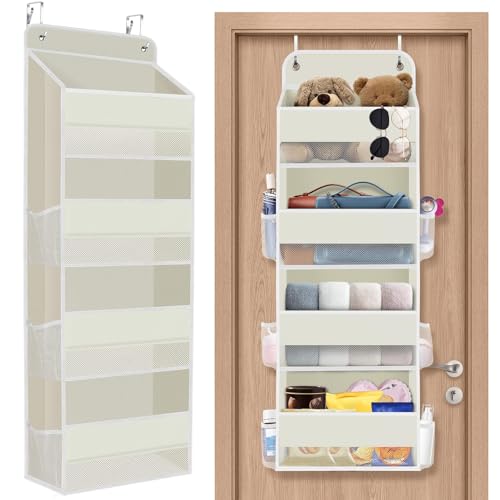 SpaceHacks over-the-door organizer shows four pockets with clear visibility