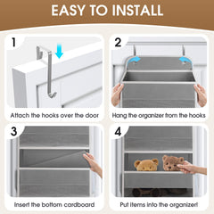 SpaceHacks two-pack door organizer side view emphasizes sturdy, space-saving storage