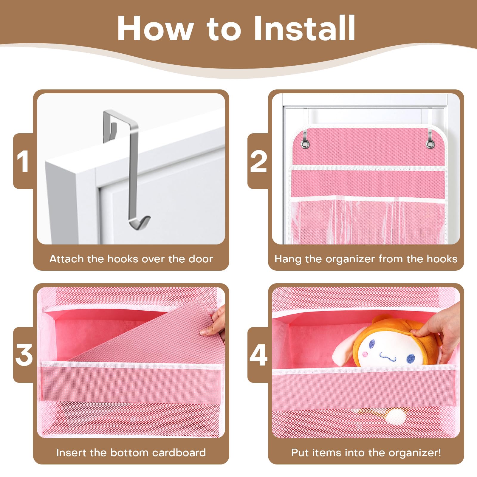 SpaceWhisper bathroom organization pink ideal for toiletries and personal care items