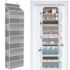 SpaceWhisper Over the Door Organizer main pockets neatly hold essentials at a glance, reducing clutter.