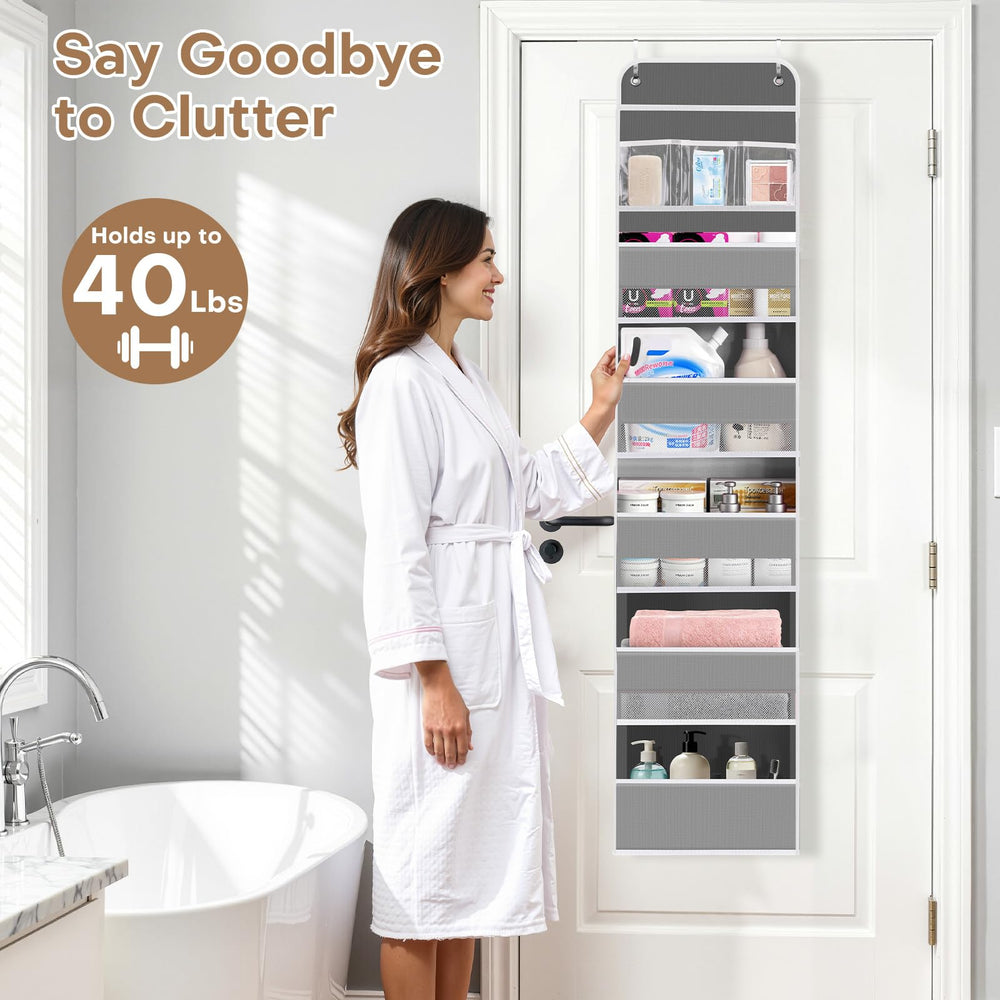 SpaceWhisper Over-the-Door Organizer space-saving-daily-use promotes clutter-free everyday organization