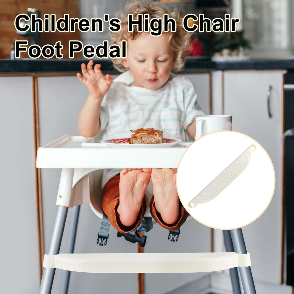 SpaceWings white footrest surface is easy to wipe clean after meals