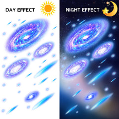 Spakon glow-in-the-dark stars sheets 3 display luminous space stickers for playroom imagination.