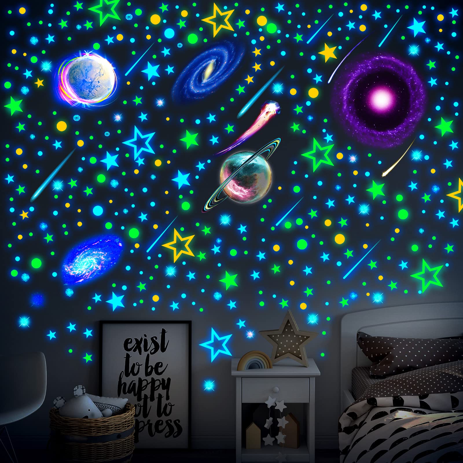 Spakon waterproof self-adhesive decals are easy to apply on smooth ceilings and walls