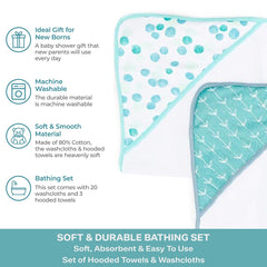 Spasilk 23-piece gift set packaging highlights practical baby bath essentials