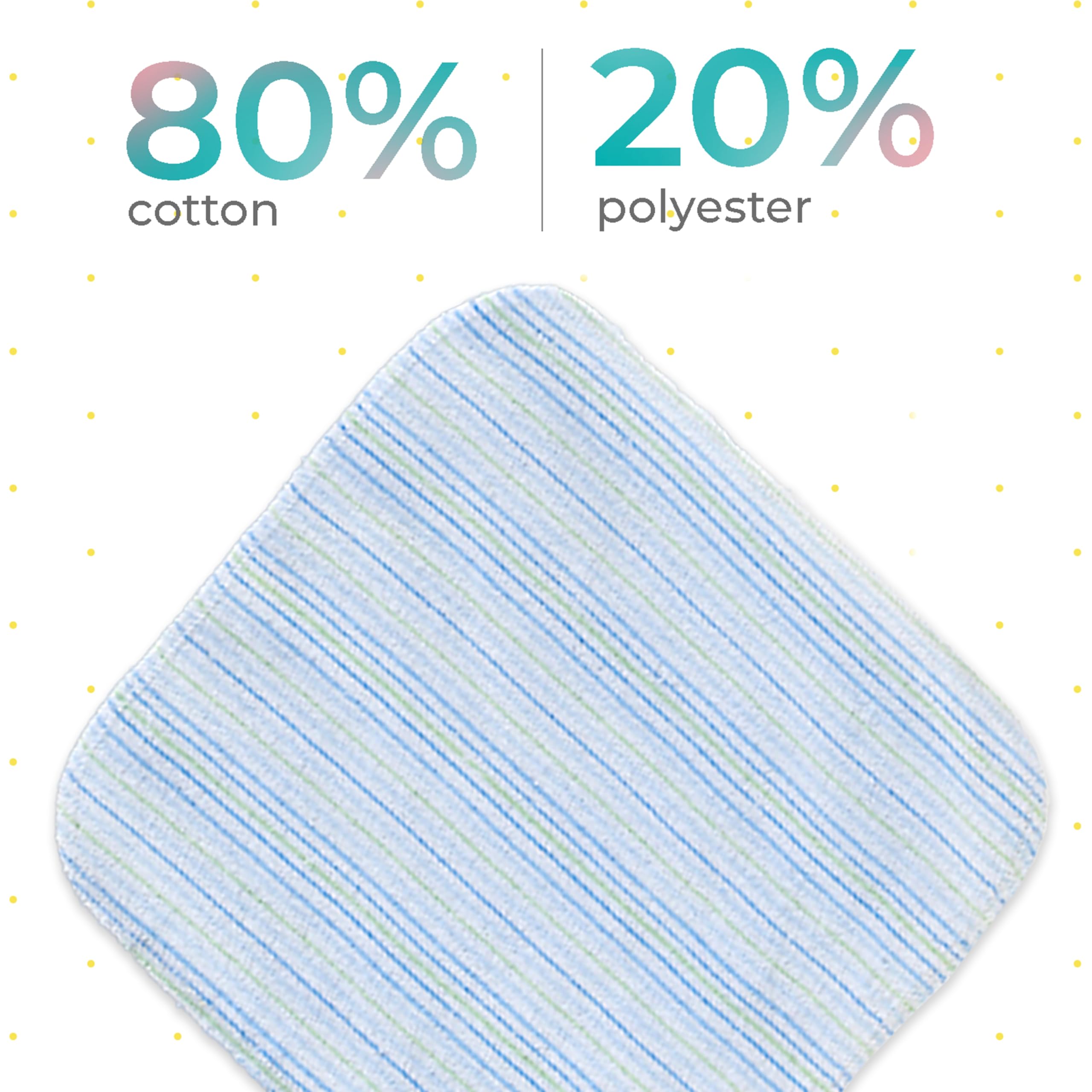 Spasilk absorbent baby washcloth 9x9 for quick cleanups