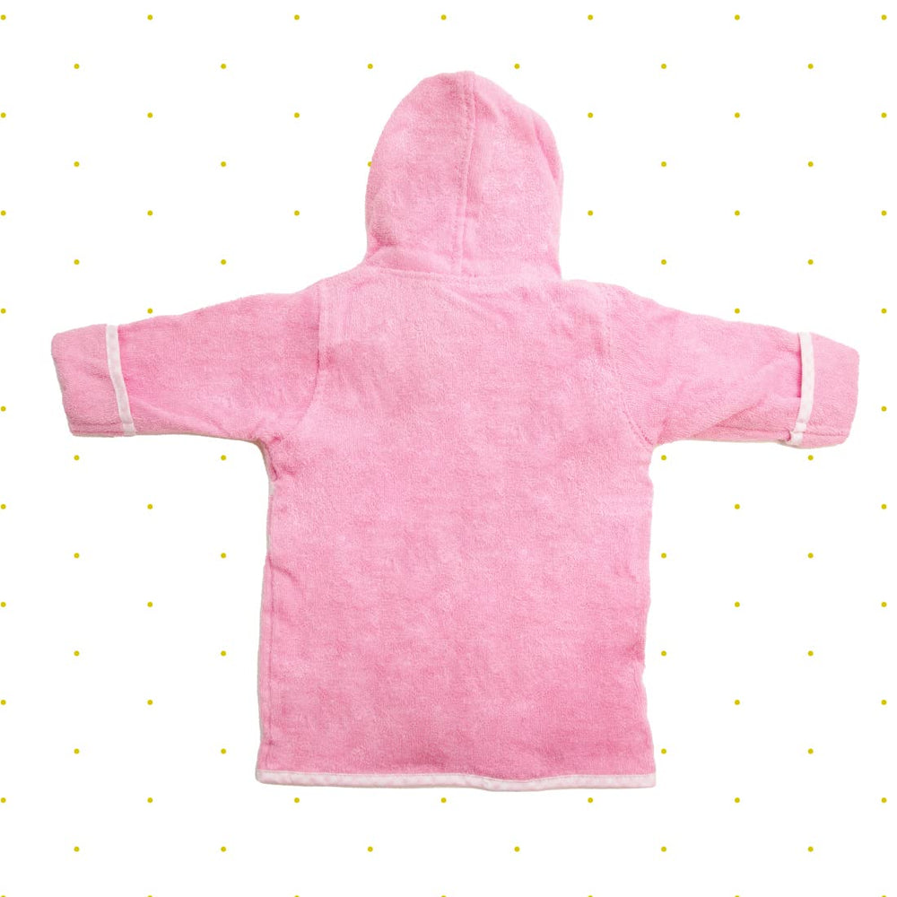 Spasilk pink fish applique detail adds cheerful charm to baby outfit