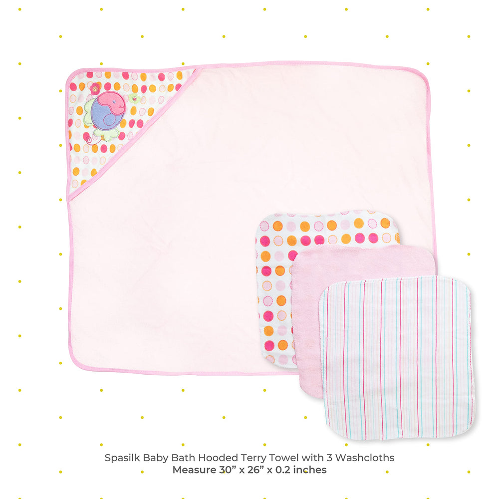 Spasilk washcloths textured, quick-drying, gentle for newborn bath time