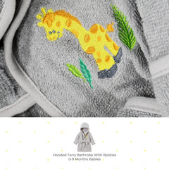 Spasilk baby booties with elastic ankle stay snug during bath time.