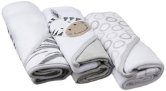 Spasilk baby hooded towel set showcases versatile 3-pack for twins or gifting ideas.