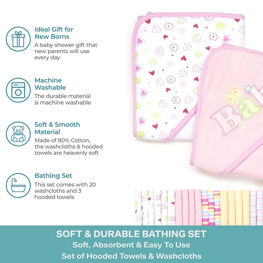 Spasilk bath set gift packaging pink demonstrates practical baby shower gift option