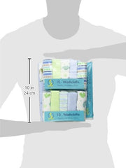 Spasilk hooded towel 26x30 blue folded displays cozy wrap after bath.