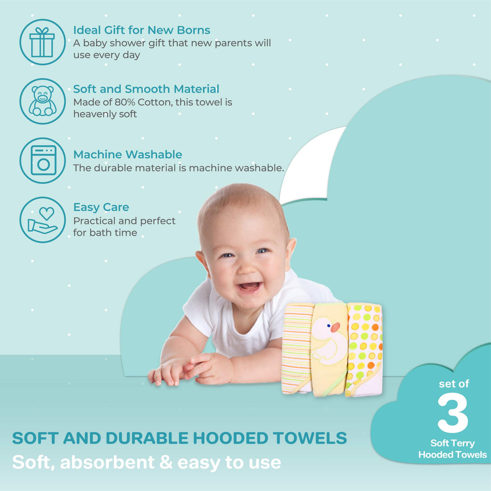 Spasilk hooded towel 26x30 size fits babies of various ages