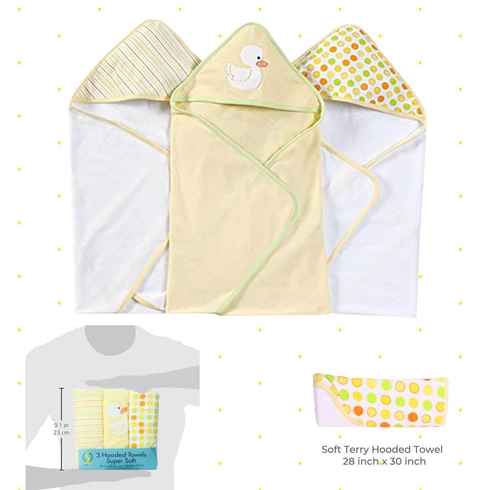 Spasilk hooded towel after-bath dries baby quickly, keeping skin warm and comfortable