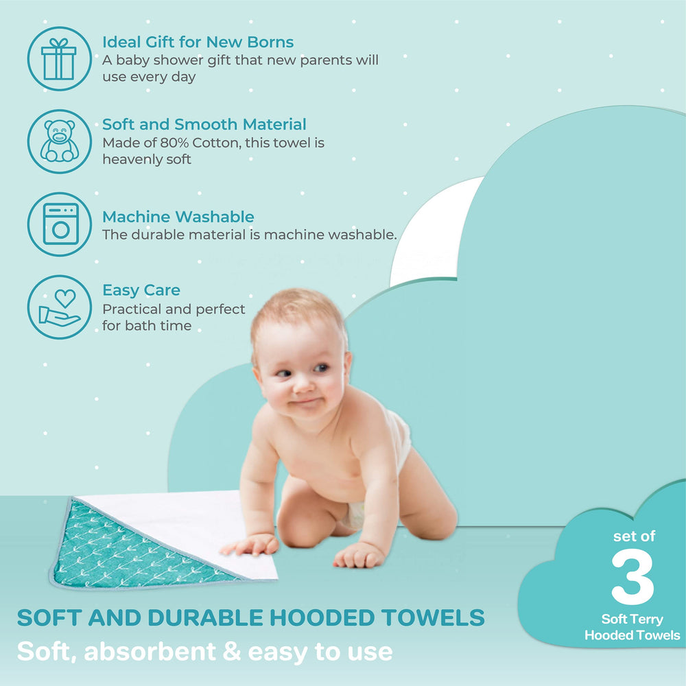 Spasilk green dots towel 26x30 demonstrates ideal newborn size for bath time.